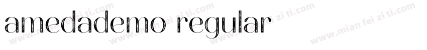 amedademo regular字体转换